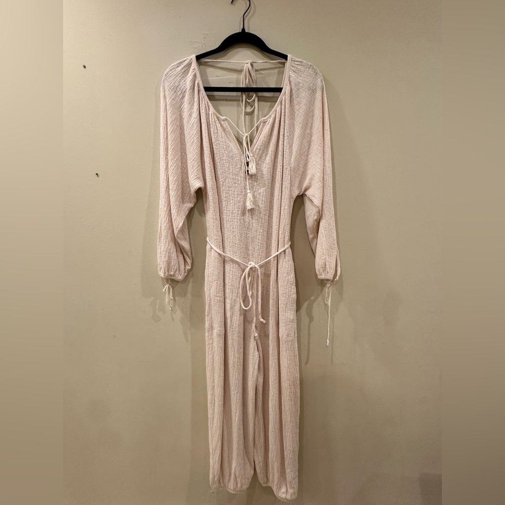 Free People Beach cream and casual jumpsuit